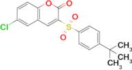 3-((4-(Tert-butyl)phenyl)sulfonyl)-6-chloro-2H-chromen-2-one