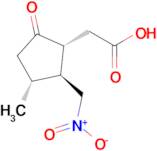 2-((1R,2S,3R)-3-methyl-2-(nitromethyl)-5-oxocyclopentyl)acetic acid