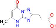 3-{5-methyl-7-oxo-4H,7H-[1,2,4]triazolo[1,5-a]pyrimidin-2-yl}propanoic acid