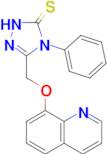 4-phenyl-3-[(quinolin-8-yloxy)methyl]-4,5-dihydro-1H-1,2,4-triazole-5-thione