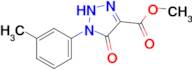 methyl 1-(3-methylphenyl)-5-oxo-2,5-dihydro-1H-1,2,3-triazole-4-carboxylate