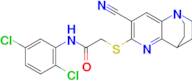 2-[(7-Cyano-3,4-dihydro-2H-1,4-ethano-1,5-naphthyridin-6-yl)thio]-N-(2,5-dichlorophenyl)-acetamide