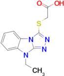 2-((9-Ethyl-9H-benzo[4,5]imidazo[2,1-c][1,2,4]triazol-3-yl)thio)acetic acid