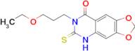 7-(3-Ethoxypropyl)-6-thioxo-6,7-dihydro-[1,3]dioxolo[4,5-g]quinazolin-8(5H)-one