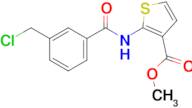 Methyl 2-(3-(chloromethyl)benzamido)thiophene-3-carboxylate