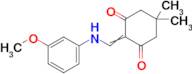 2-(((3-Methoxyphenyl)amino)methylene)-5,5-dimethylcyclohexane-1,3-dione