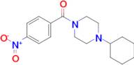 (4-Cyclohexylpiperazin-1-yl)(4-nitrophenyl)methanone
