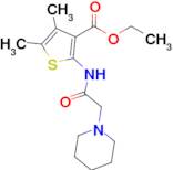 Ethyl 4,5-dimethyl-2-(2-(piperidin-1-yl)acetamido)thiophene-3-carboxylate