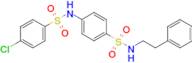 4-Chloro-N-(4-(N-phenethylsulfamoyl)phenyl)benzenesulfonamide