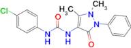 1-(4-Chlorophenyl)-3-(1,5-dimethyl-3-oxo-2-phenyl-2,3-dihydro-1H-pyrazol-4-yl)urea