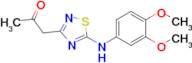 1-(5-((3,4-Dimethoxyphenyl)amino)-1,2,4-thiadiazol-3-yl)propan-2-one