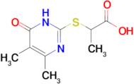 2-[(4,5-dimethyl-6-oxo-1,6-dihydropyrimidin-2-yl)sulfanyl]propanoic acid