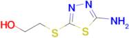 2-((5-Amino-1,3,4-thiadiazol-2-yl)thio)ethan-1-ol