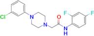 2-(4-(3-Chlorophenyl)piperazin-1-yl)-N-(2,4-difluorophenyl)acetamide
