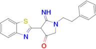 4-(1,3-benzothiazol-2-yl)-5-imino-1-(2-phenylethyl)pyrrolidin-3-one