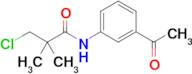 N-(3-acetylphenyl)-3-chloro-2,2-dimethylpropanamide