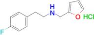 2-(4-Fluorophenyl)-N-(furan-2-ylmethyl)ethan-1-amine hydrochloride