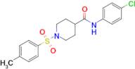 N-(4-chlorophenyl)-1-tosylpiperidine-4-carboxamide