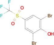 2,6-Dibromo-4-((trifluoromethyl)sulfonyl)phenol