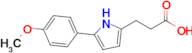 3-(5-(4-Methoxyphenyl)-1H-pyrrol-2-yl)propanoic acid