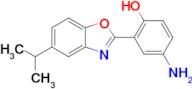 4-Amino-2-(5-isopropylbenzo[d]oxazol-2-yl)phenol