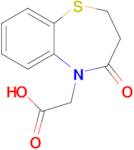 3,4-Dihydro-4-oxo-1,5-benzothiazepine-5(2H)-acetic acid