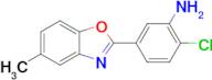 2-Chloro-5-(5-methylbenzo[d]oxazol-2-yl)aniline