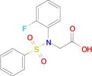 N-(2-fluorophenyl)-N-(phenylsulfonyl)glycine