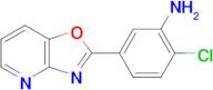 2-Chloro-5-(oxazolo[4,5-b]pyridin-2-yl)aniline