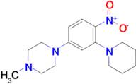 1-Methyl-4-(4-nitro-3-(piperidin-1-yl)phenyl)piperazine