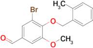 3-Bromo-5-methoxy-4-((2-methylbenzyl)oxy)benzaldehyde