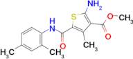 Methyl 2-amino-5-((2,4-dimethylphenyl)carbamoyl)-4-methylthiophene-3-carboxylate