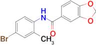 N-(4-bromo-2-methylphenyl)benzo[d][1,3]dioxole-5-carboxamide