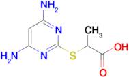 2-[(4,6-diaminopyrimidin-2-yl)sulfanyl]propanoic acid
