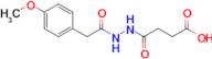 4-(2-(2-(4-Methoxyphenyl)acetyl)hydrazinyl)-4-oxobutanoic acid