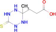 3-(3-Methyl-6-thioxo-1,2,4,5-tetrazinan-3-yl)propanoic acid