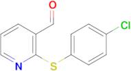 2-((4-Chlorophenyl)thio)nicotinaldehyde