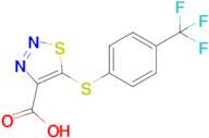 5-((4-(Trifluoromethyl)phenyl)thio)-1,2,3-thiadiazole-4-carboxylic acid