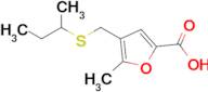 4-((Sec-butylthio)methyl)-5-methylfuran-2-carboxylic acid