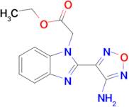 Ethyl 2-(2-(4-amino-1,2,5-oxadiazol-3-yl)-1H-benzo[d]imidazol-1-yl)acetate