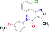 3-(2-Chlorophenyl)-N-(3-methoxyphenyl)-5-methylisoxazole-4-carboxamide