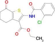 Ethyl 2-(2-chlorobenzamido)-7-oxo-4,5,6,7-tetrahydrobenzo[b]thiophene-3-carboxylate