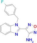 4-(1-(4-Fluorobenzyl)-1H-benzo[d]imidazol-2-yl)-1,2,5-oxadiazol-3-amine