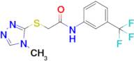 2-((4-Methyl-4H-1,2,4-triazol-3-yl)thio)-N-(3-(trifluoromethyl)phenyl)acetamide