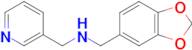 1-(Benzo[d][1,3]dioxol-5-yl)-N-(pyridin-3-ylmethyl)methanamine