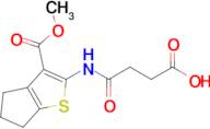 4-((3-(Methoxycarbonyl)-5,6-dihydro-4H-cyclopenta[b]thiophen-2-yl)amino)-4-oxobutanoic acid