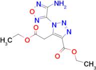 Ethyl 1-(4-amino-1,2,5-oxadiazol-3-yl)-5-(2-ethoxy-2-oxoethyl)-1H-1,2,3-triazole-4-carboxylate