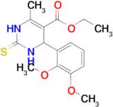 Ethyl 4-(2,3-dimethoxyphenyl)-6-methyl-2-thioxo-1,2,3,4-tetrahydropyrimidine-5-carboxylate