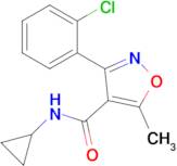 3-(2-Chlorophenyl)-N-cyclopropyl-5-methylisoxazole-4-carboxamide