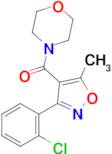 (3-(2-Chlorophenyl)-5-methylisoxazol-4-yl)(morpholino)methanone